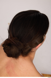 Jimena brown long hair messy bun 0006.jpg